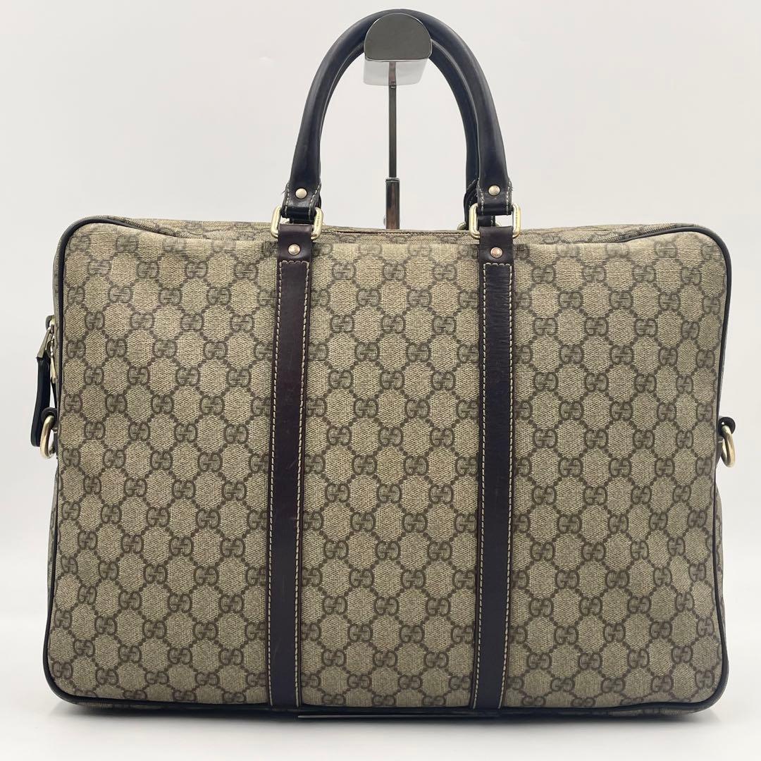 GUCCI グッチ GGスプリーム ブリーフケース 2WAY ビジネス A4可
