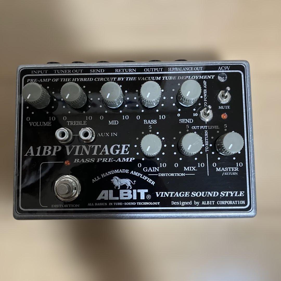 ALBIT A1BP VINTAGE 真空管搭載ベースプリアンプ ALBIT A1BP VINTAGE