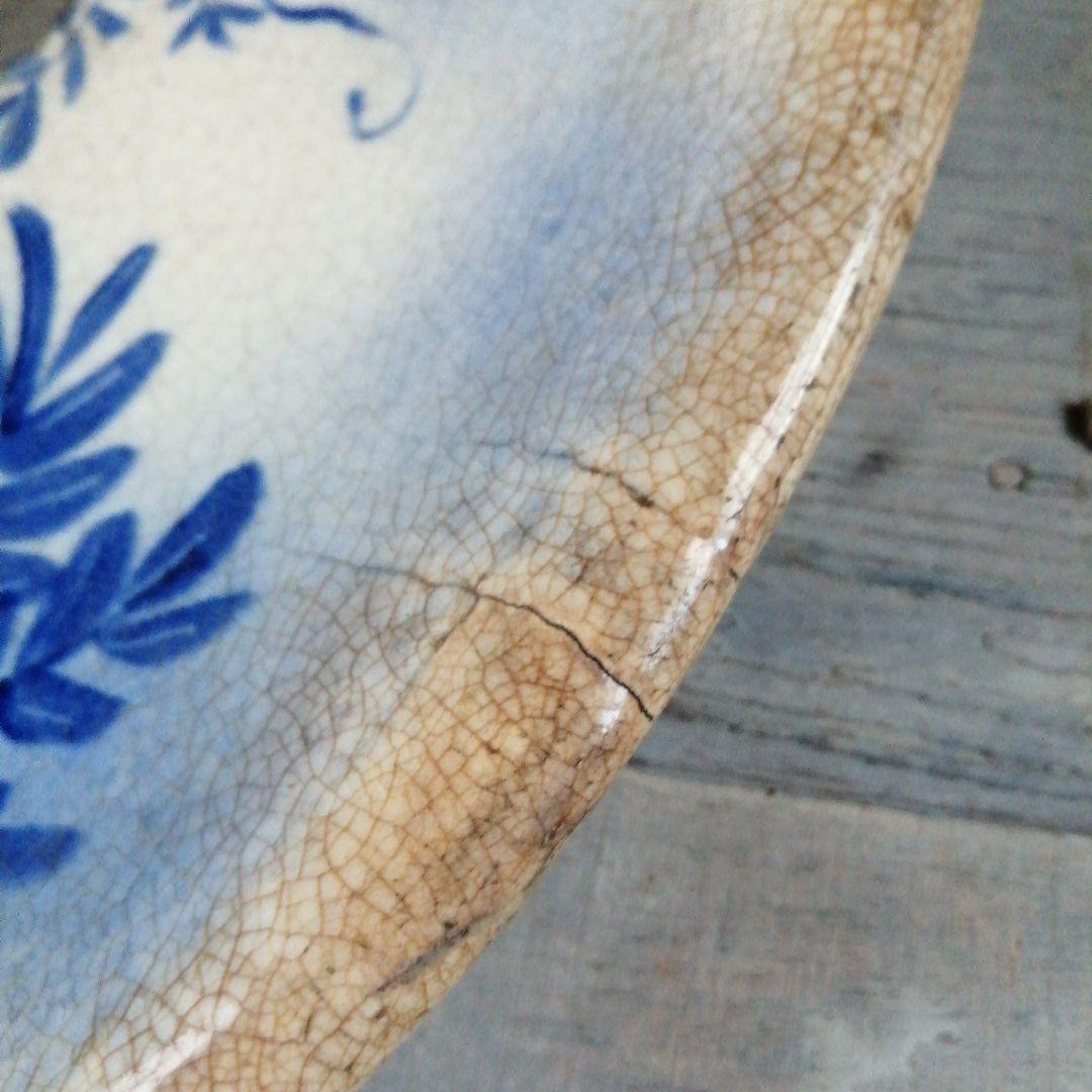 御深井焼 御深井釉絵付大皿 53cm 江戸後期 - www.properties-gate.com