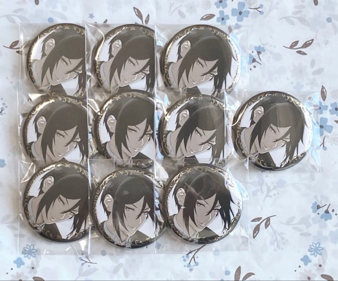 本日限定価格】黒執事 缶バッジ セバスチャン 10点