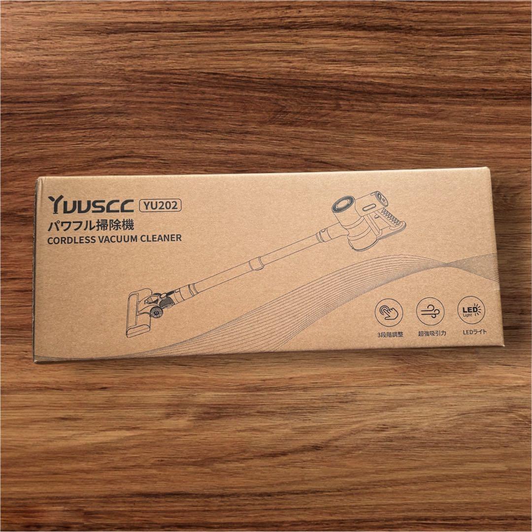 Yuuscc コードレス掃除機 70Kpa 550W 自立式 LEDライト
