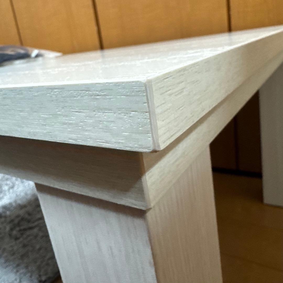 ニトリ／リビングこたつ(ステインG 8060WW) 白 ローデスク