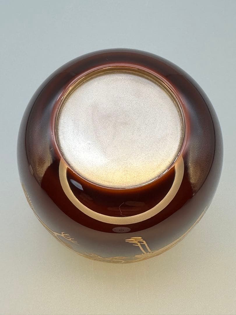 茶道具 棗 一瓢斎 松食鶴蒔絵