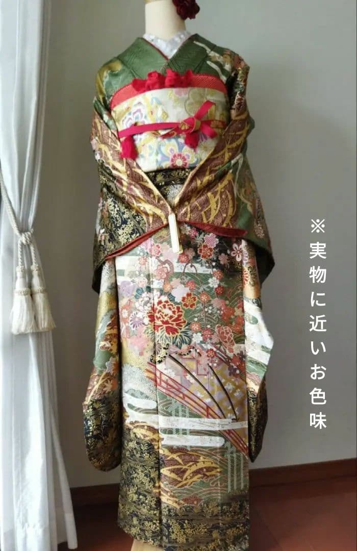 ゆたろう様 398.振袖7点セット 正絹 フルセット 成人式 - メルカリ
