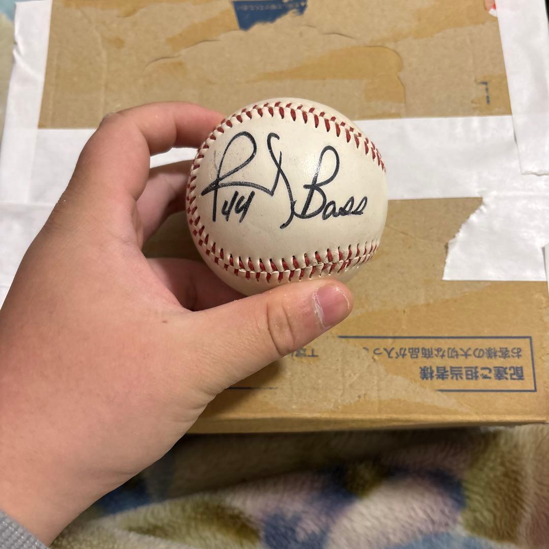 阪神タイガース ランディバースサイン入り野球ボール - メルカリ