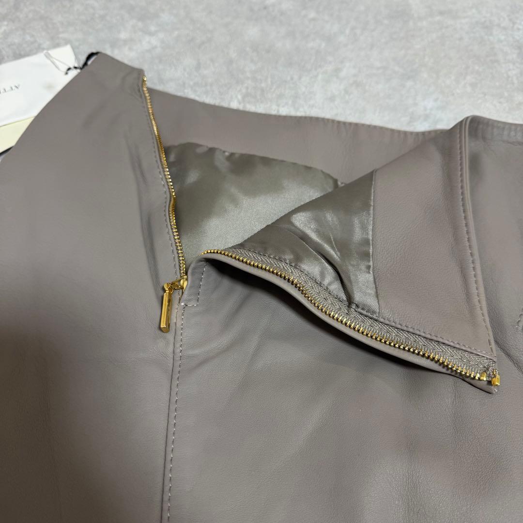 新品タグ付き✨49AV. junko shimada レザースカート 春服