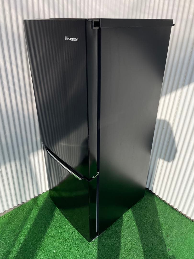 829 ハイセンス おしゃれブラック 2ドア冷蔵庫 一人暮らし 単身 取説付き