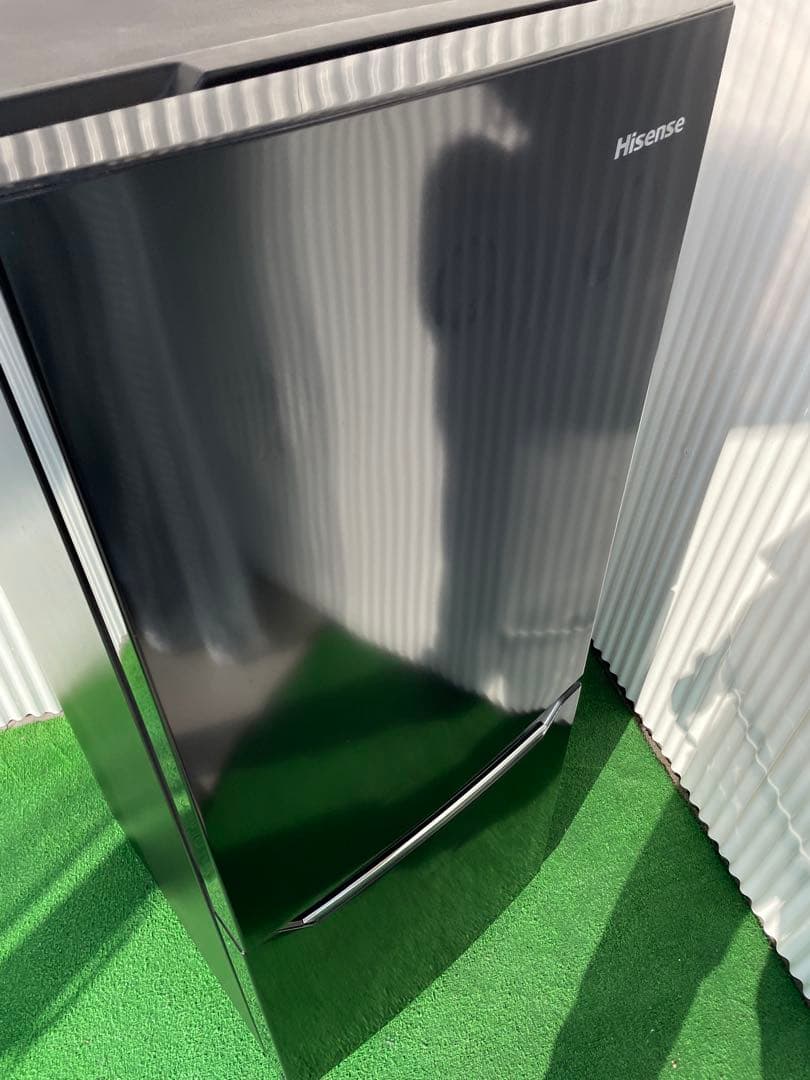 829 ハイセンス おしゃれブラック 2ドア冷蔵庫 一人暮らし 単身 取説付き