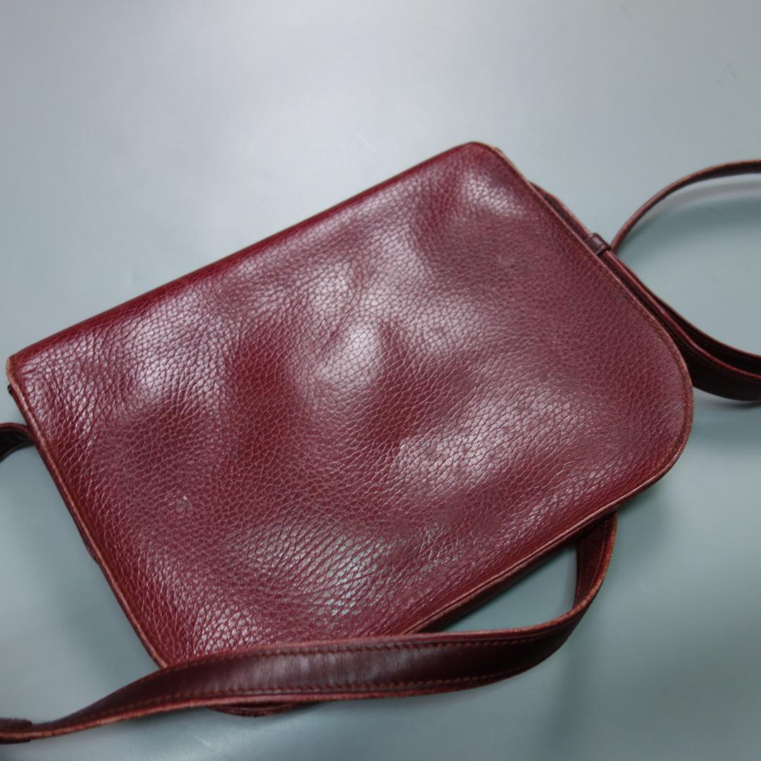 s*u様 8959 カルティエ(CARTIER) マスト レザーショルダーバッグ