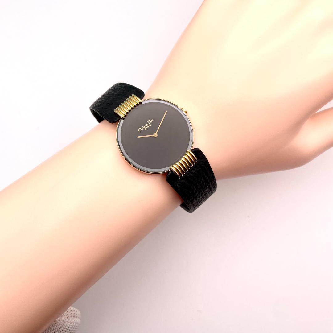 超美品Diorバギラ ブラックムーン 腕時計 稼働品