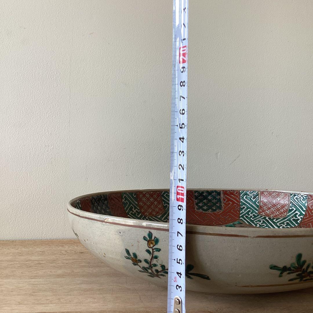 貴婦人図 色絵大皿 飾り絵皿 時代物 当時物 有田焼 九谷焼 中国美術