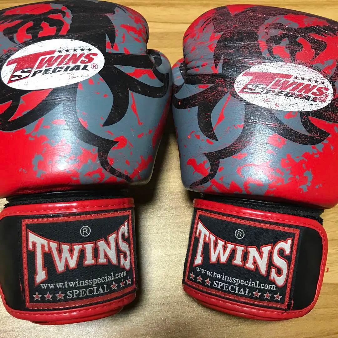 TWINS SPECIAL ボクシンググローブ 12oz レッド TWINS SPECIAL