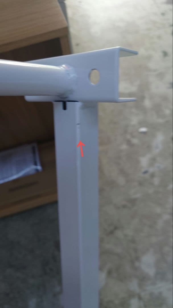 パイプシングルベッドフレーム　WH色