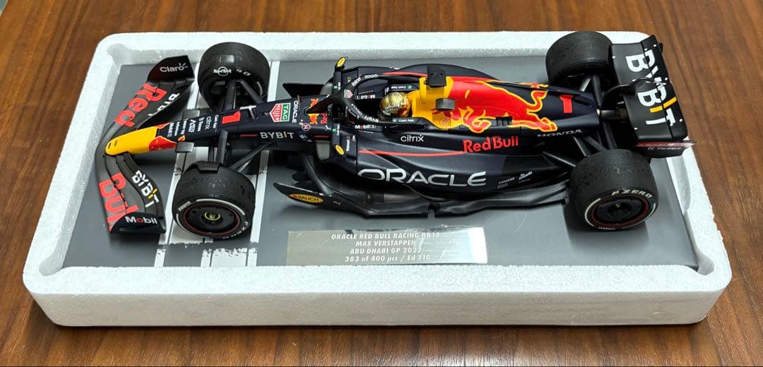 新品 MVショップ 1/18 マックス・フェルスタッペン 2022 アブダビ