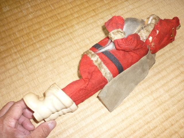 極希少 非売品 昭和10年頃◆森永キャンデーストア 銀座店 店頭用サンタクロース