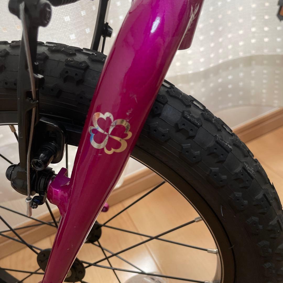 【室内保管/引取希望】ヨツバサイクル ゼロ 16インチ クリスタルピンク