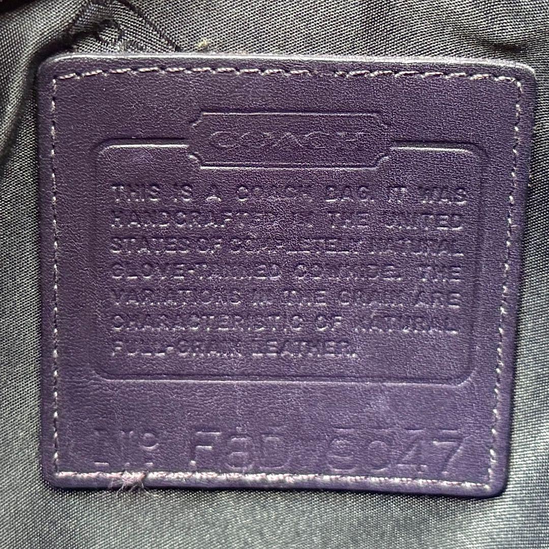 バッグ vintage coach ERGO COMPARTMENT 9047 INK