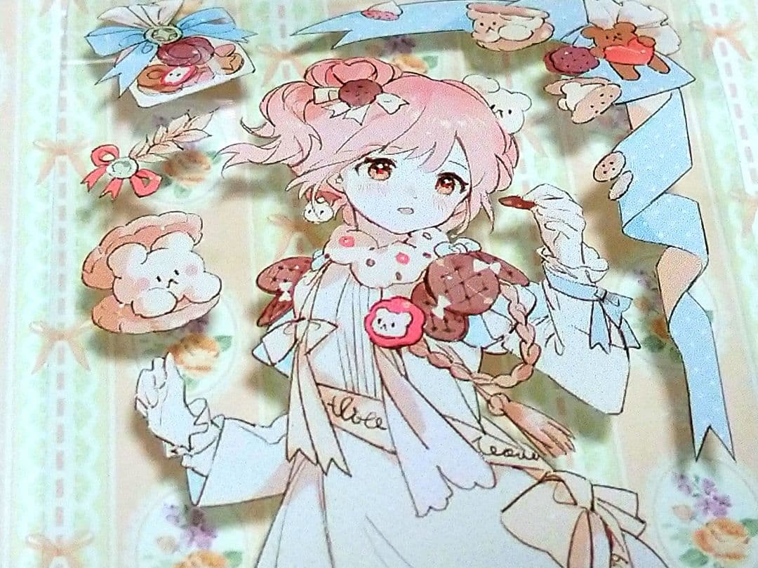 J391＃可可艾艾(PET)Menu切り売り海外人物マステ女の子