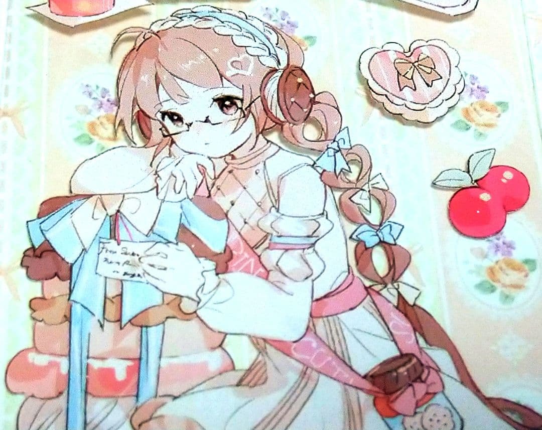 J391＃可可艾艾(PET)Menu切り売り海外人物マステ女の子