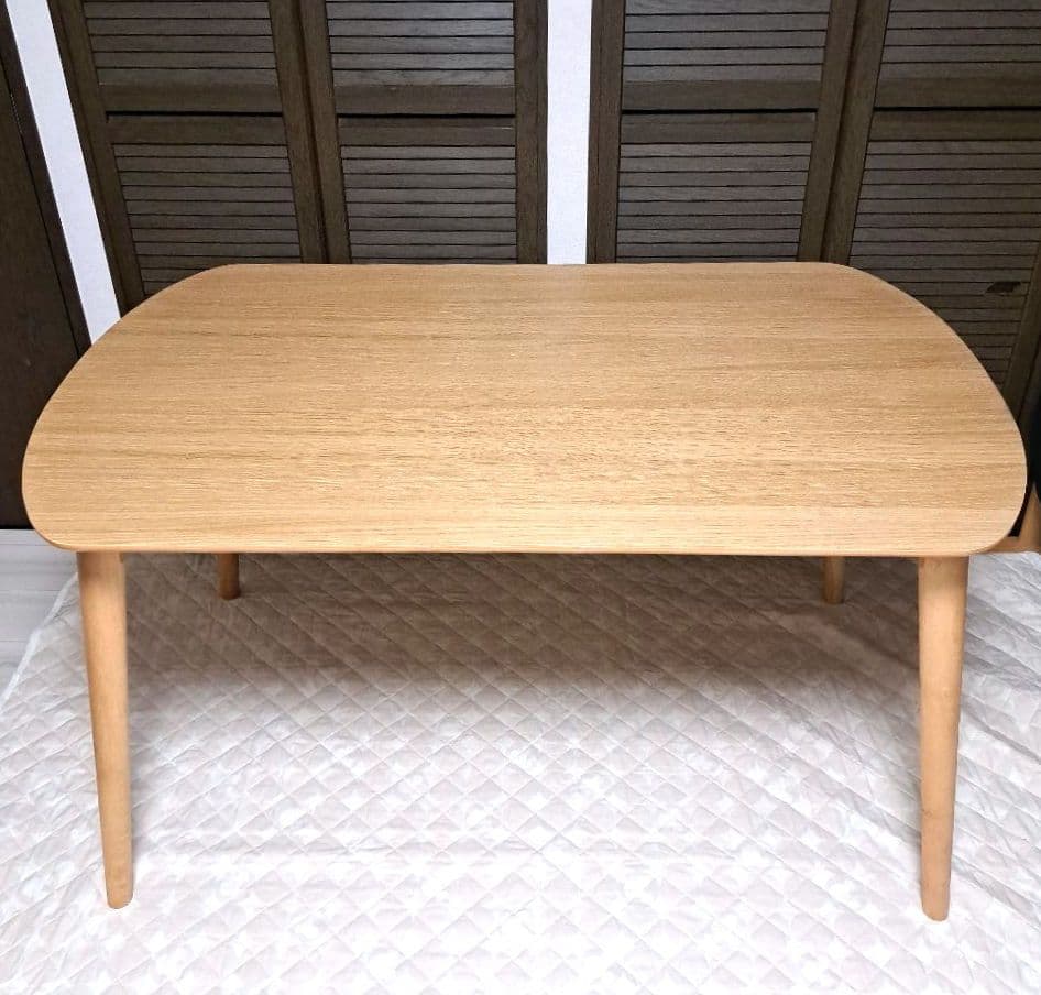 Muji 無印良品 オーク材 ダイニングテーブル 丸脚 廃盤 カスタム品 北欧風
