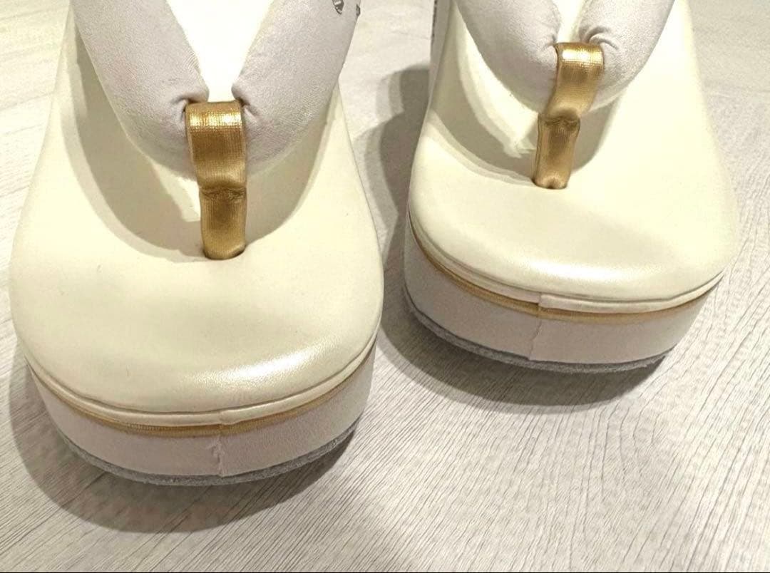 花柄刺繍 和装用バッグと下駄セット