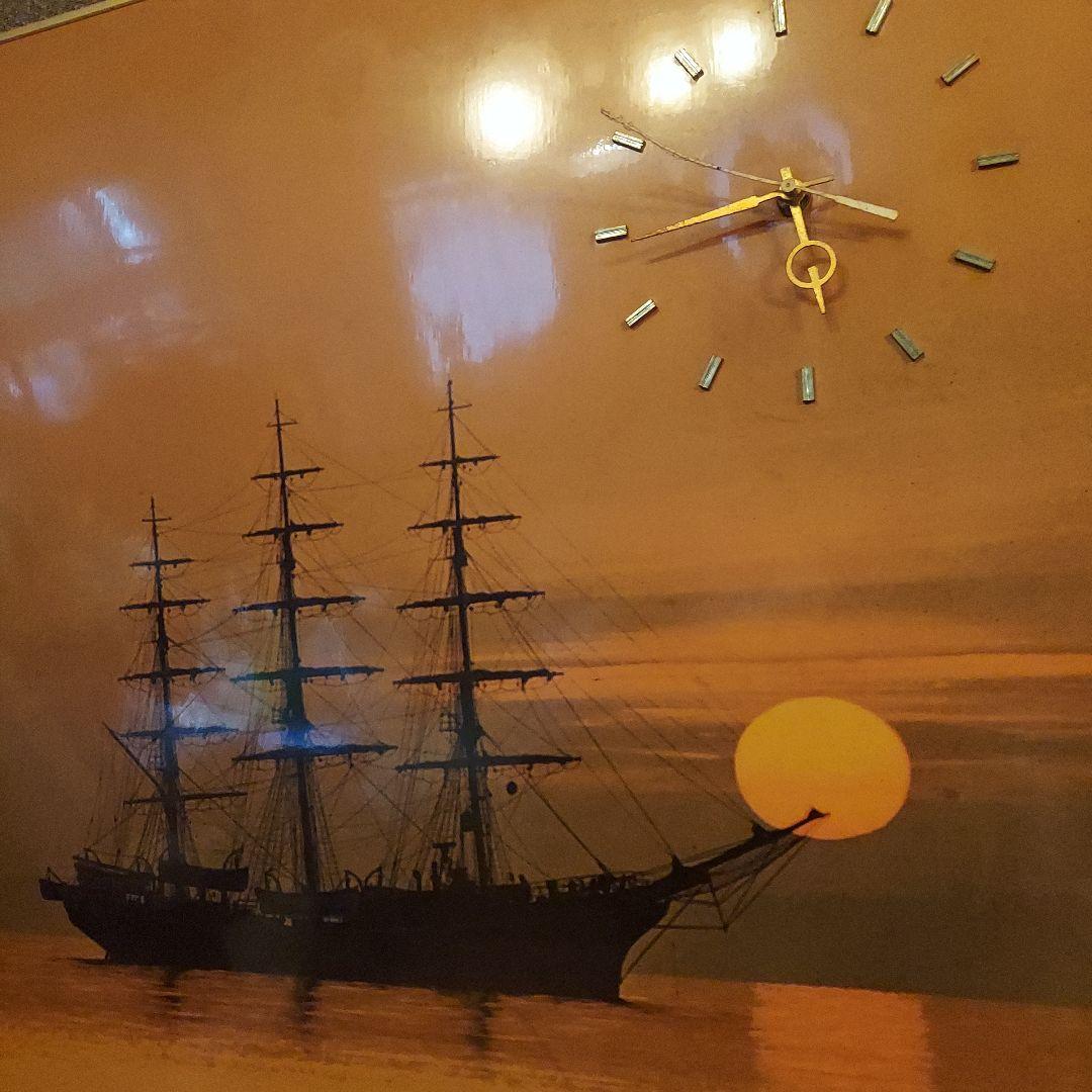 特大さいず アンティーク インテリア 船 時計 71x8TPMqZmL._AC_UF350