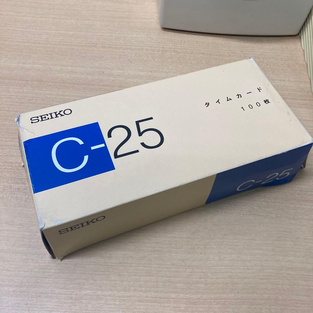 動作OK☆SEIKO QR-330タイムレコーダー カード/ラック付き