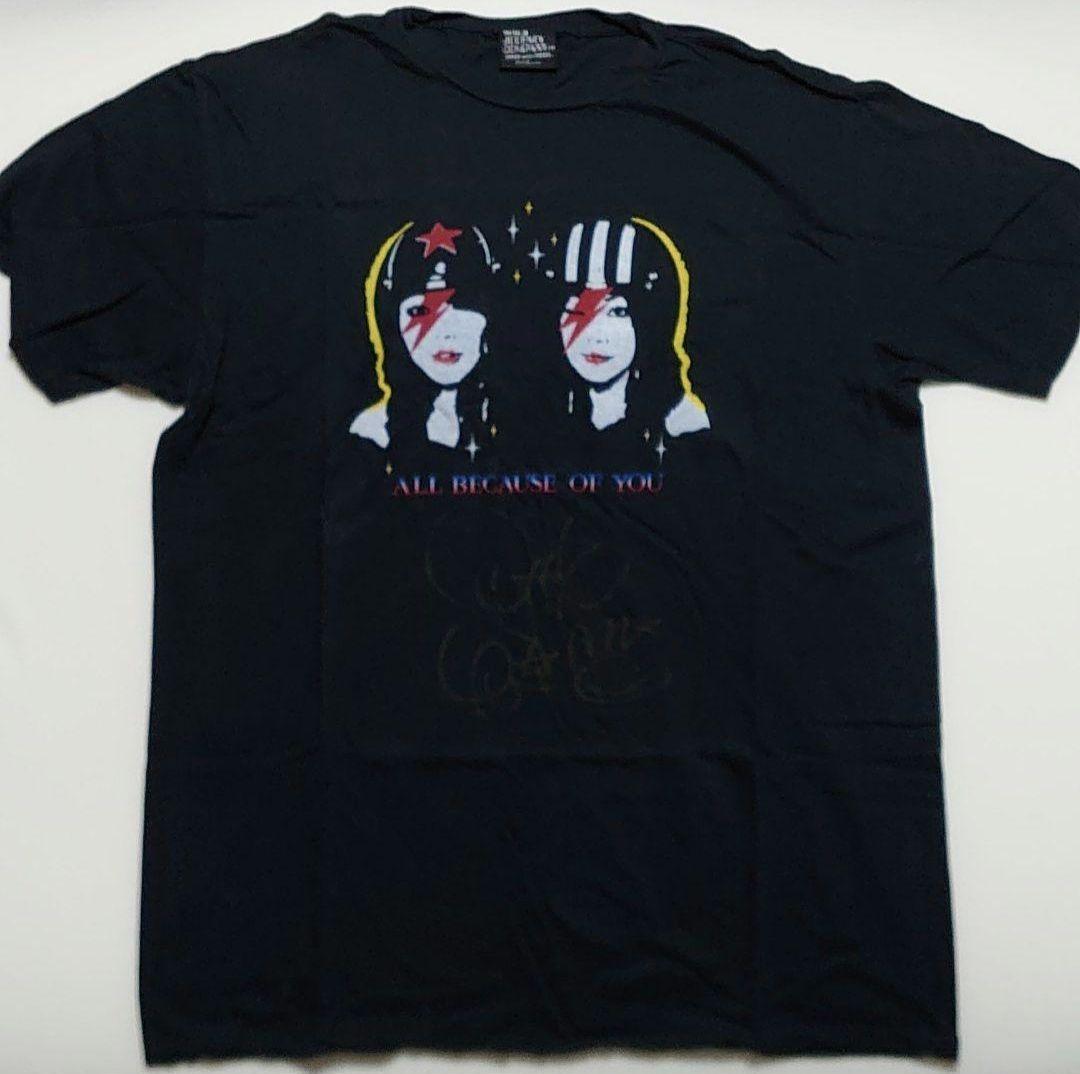 PUFFY サイン入り ALL BECAUSE OF YOU Tシャツ Lサイズ PUFFY サイン入り ALL BECAUSE OF YOU Tシャツ Lサイズ