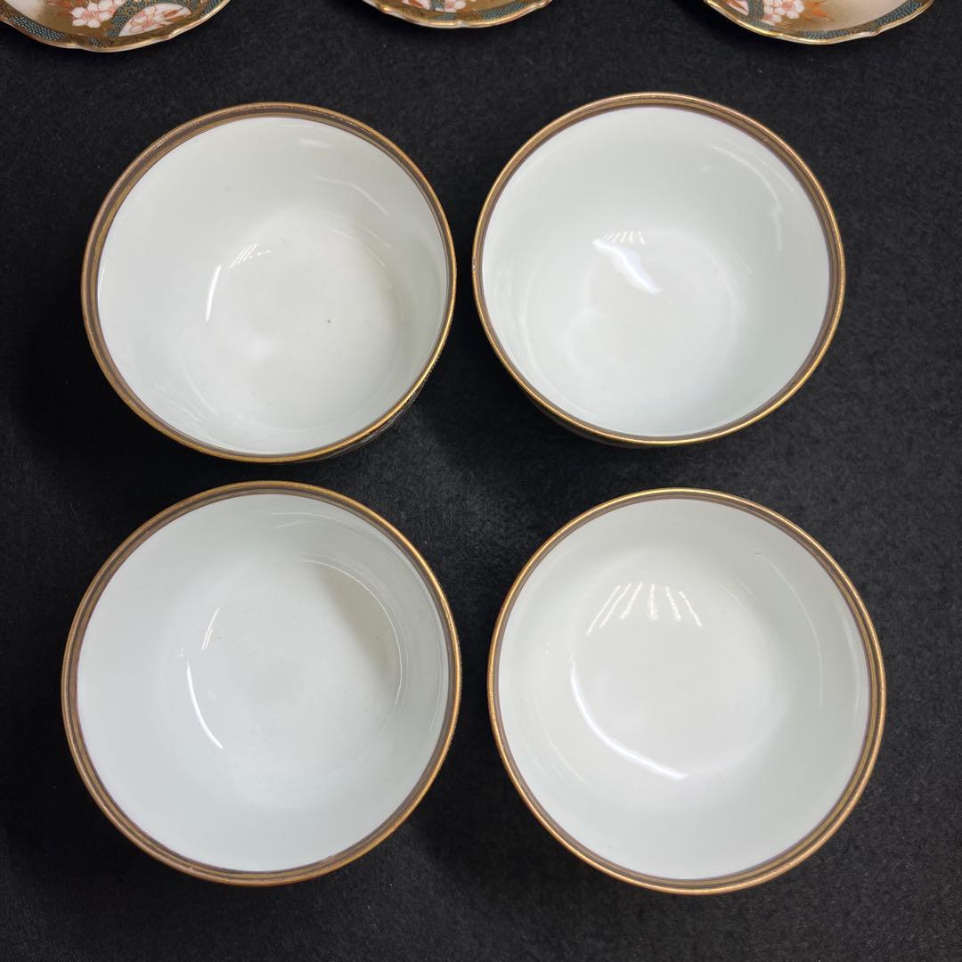 九谷 吉田製 極上手 茶托付蓋茶碗4客 東Y7-1203☆2F - メルカリ