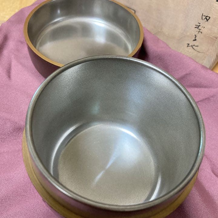 吉田華正 光琳梅蒔絵内銀地 大棗/なつめ 茶器 漆工芸品