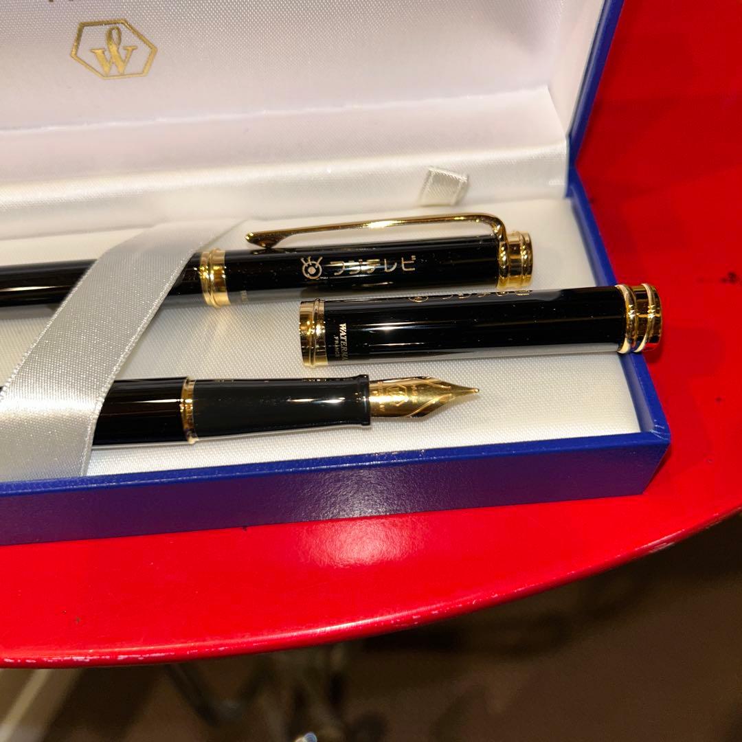 WATERMAN 万年筆 ボールペンセット 黒金フジテレビ Waterman」の人気
