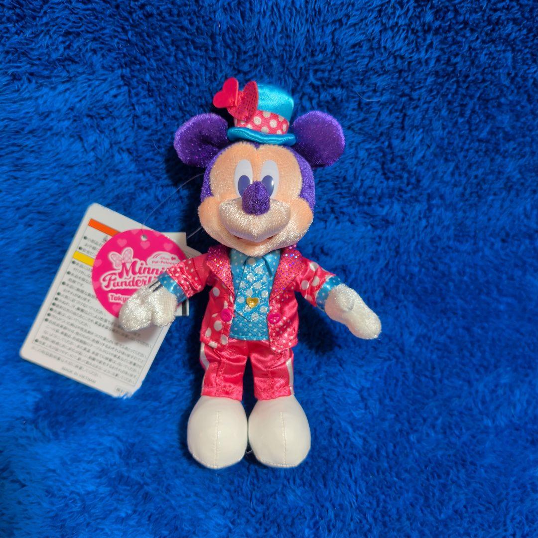 ミニー　ミッキー　プルート　ぬいぐるみ　ぬいぐるみバッジ　 パルパルーザ
