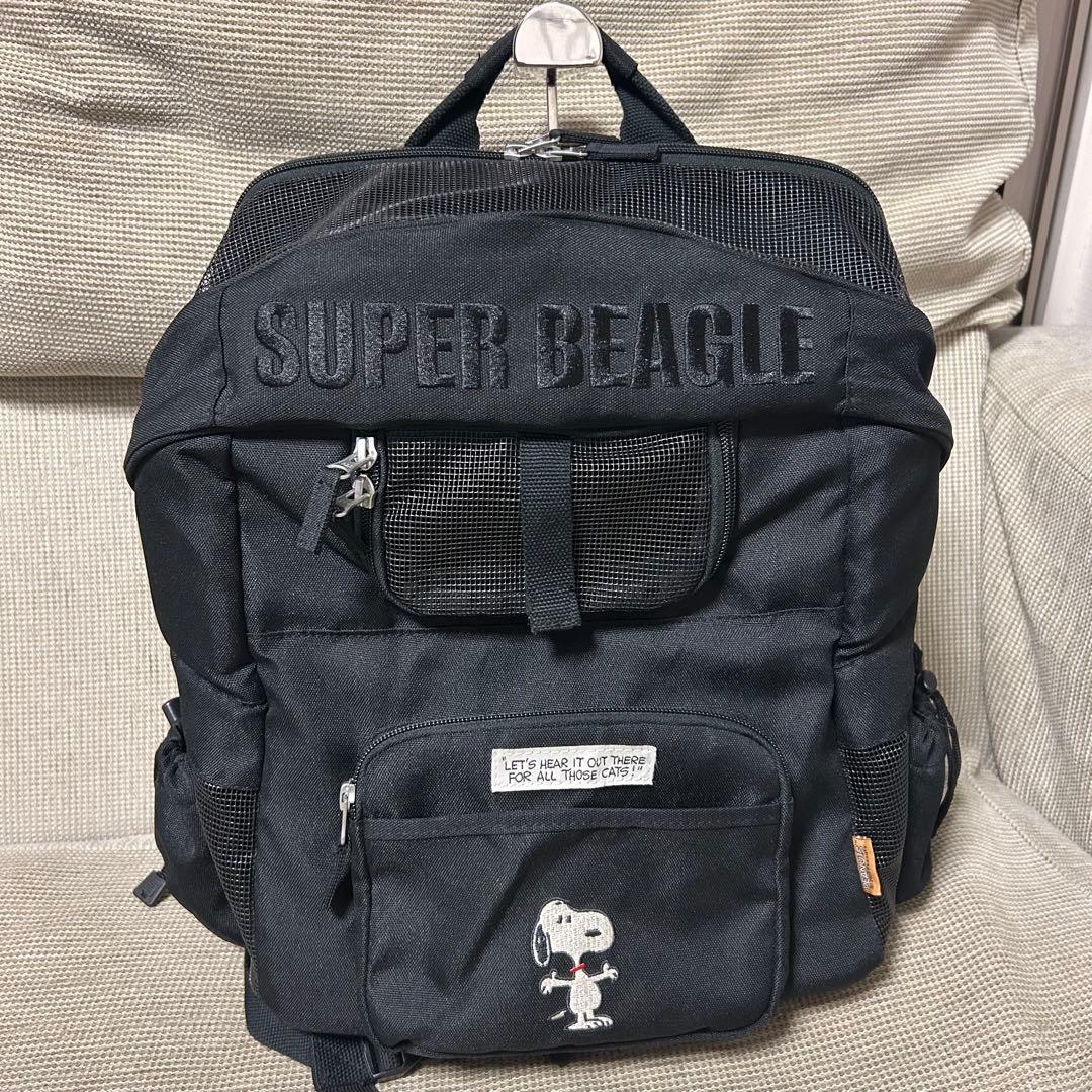 ペットパラダイス スヌーピー ペットリュック ブラック