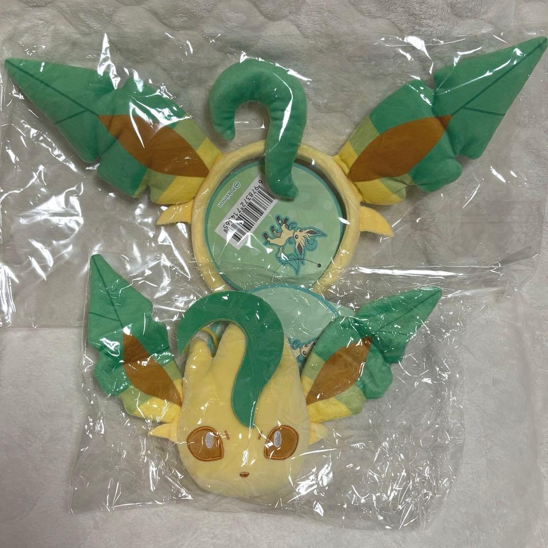 リーフィア カチューシャ フェイスポーチ 海外ポケモンセンター限定 未