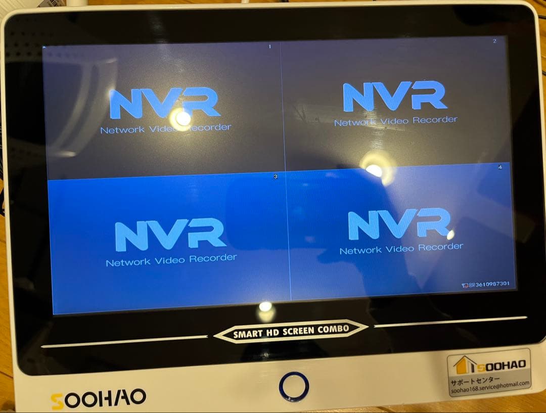 SOOHAO SMART HD 防犯カメラ4台セット モニター1台 ジャンク品