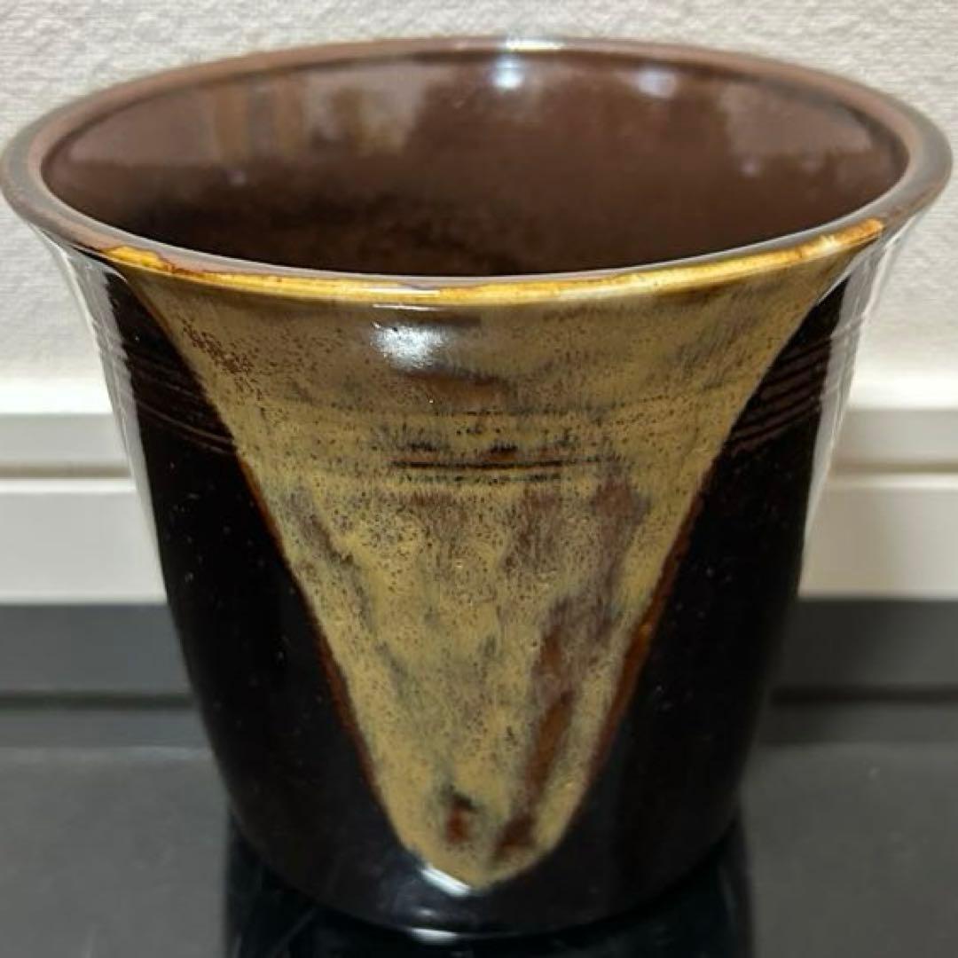 膳所焼棒の先建水 茶道具懐石茶箱鵬雲斎坐忘斎