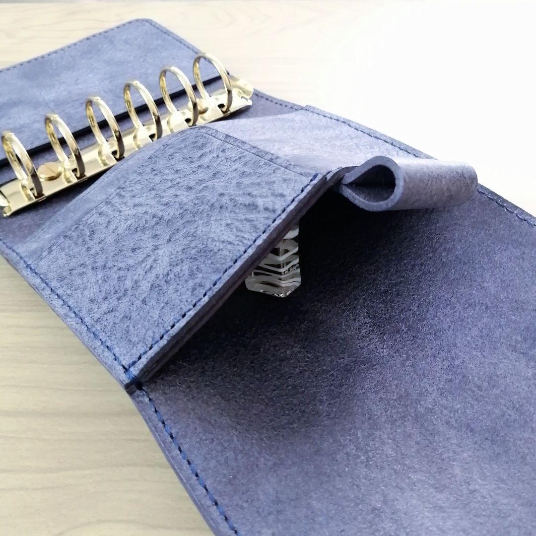 ミニ6 システム手帳 ダークグレー