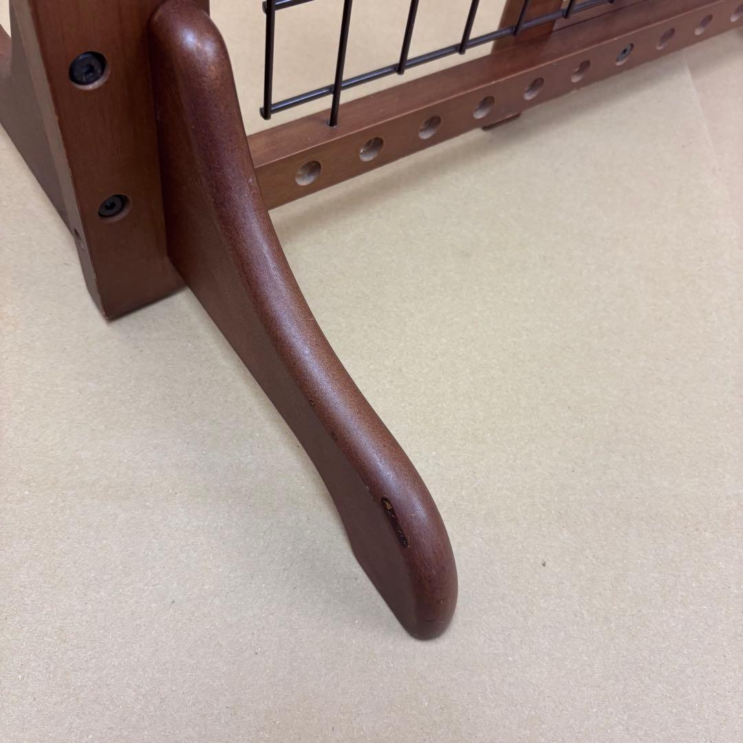 Petio 木製置くだけゲート ダークブラウン ベビー ゲート