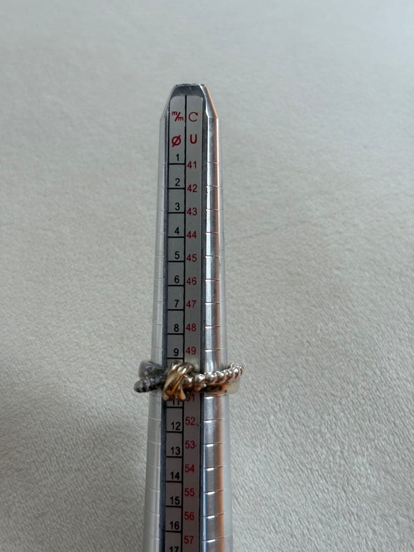 シルバー　ゴールド　リング