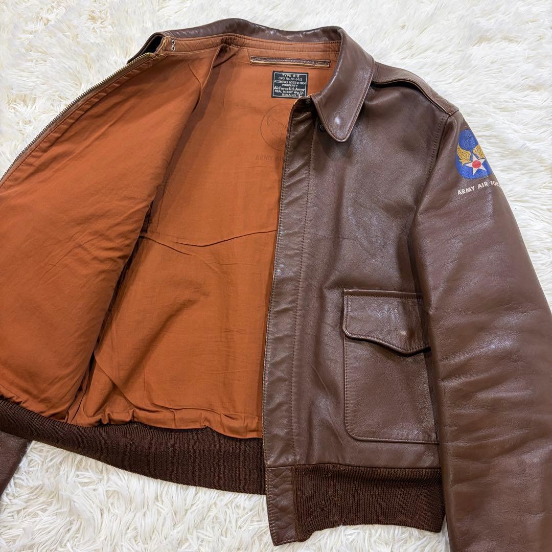 ザリアルマッコイズ ホースハイド A-2 レザージャケット 旧マッコイ36
