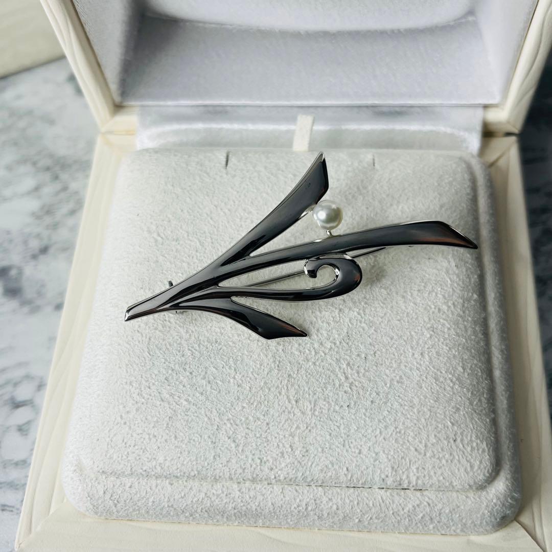 未使用級】 MIKIMOTOパール ブローチ アコヤ真珠 皇室御用達ブランド