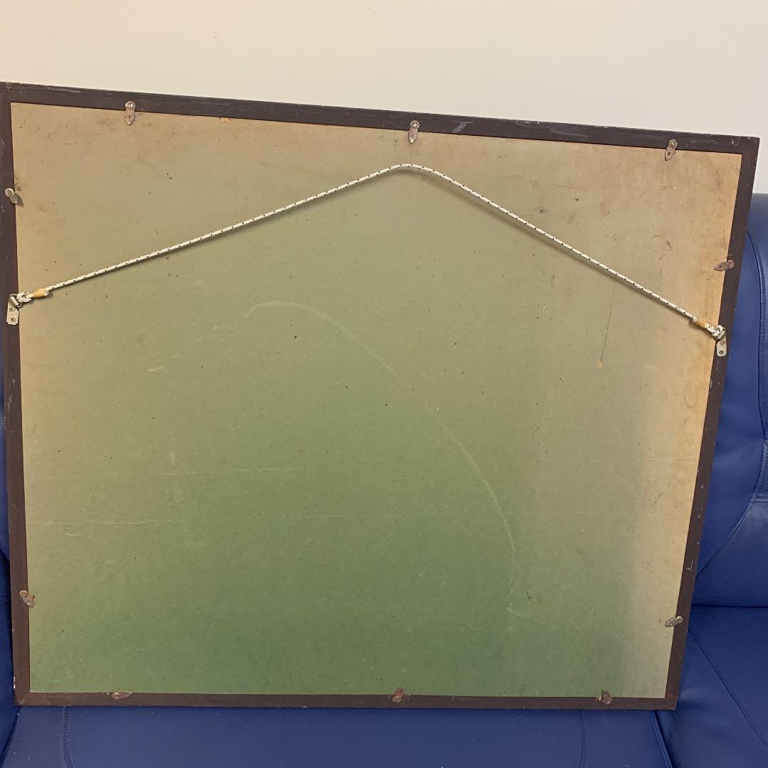 油絵　直木昭作　ベニス風景　1965