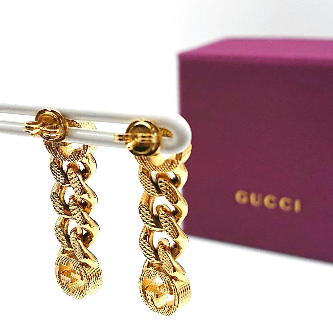 正規品 未使用に近い GUCCI ピアス 付属品 完備 スイス正規品 ︎正規