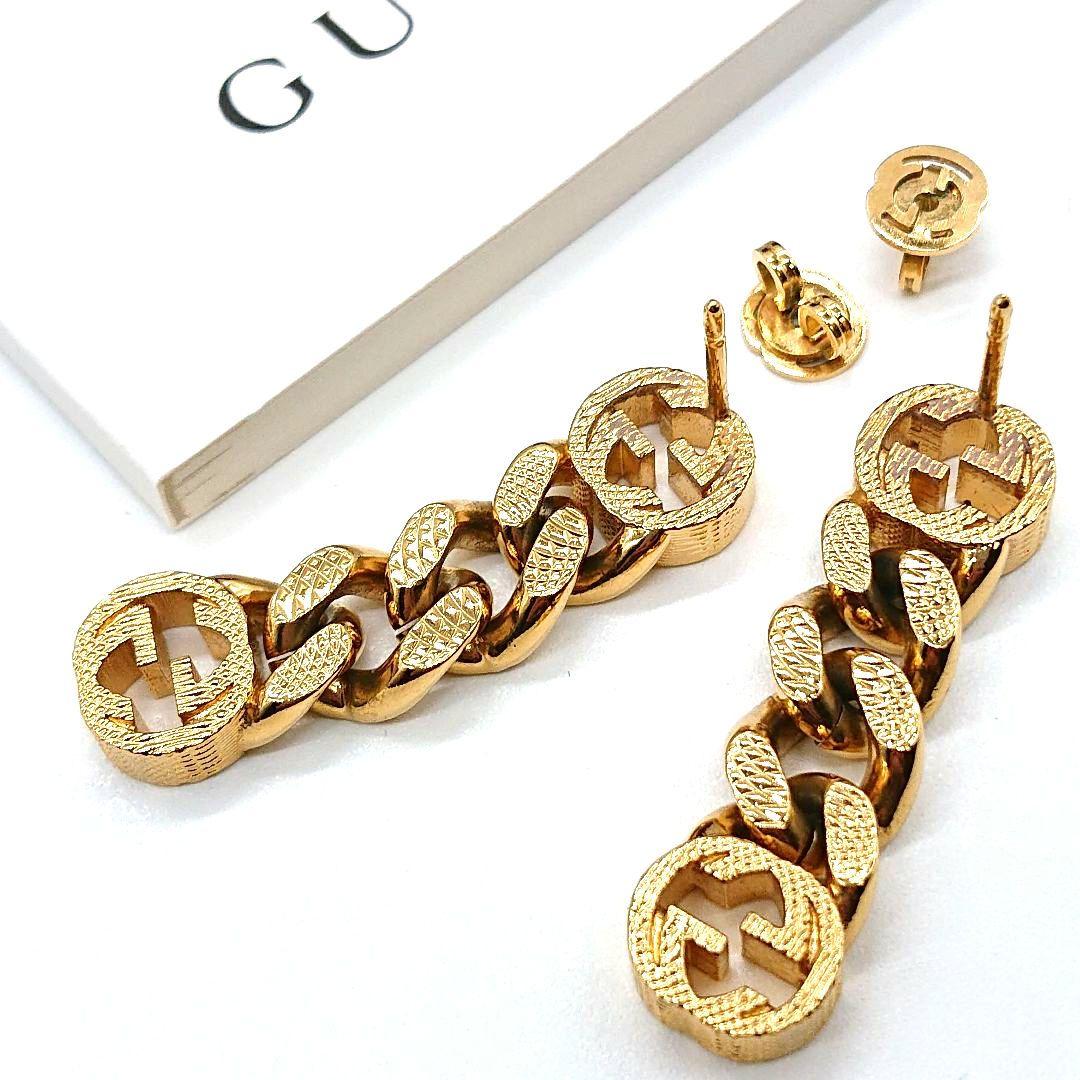 正規品 未使用に近い GUCCI ピアス 付属品 完備 スイス正規品 ︎正規