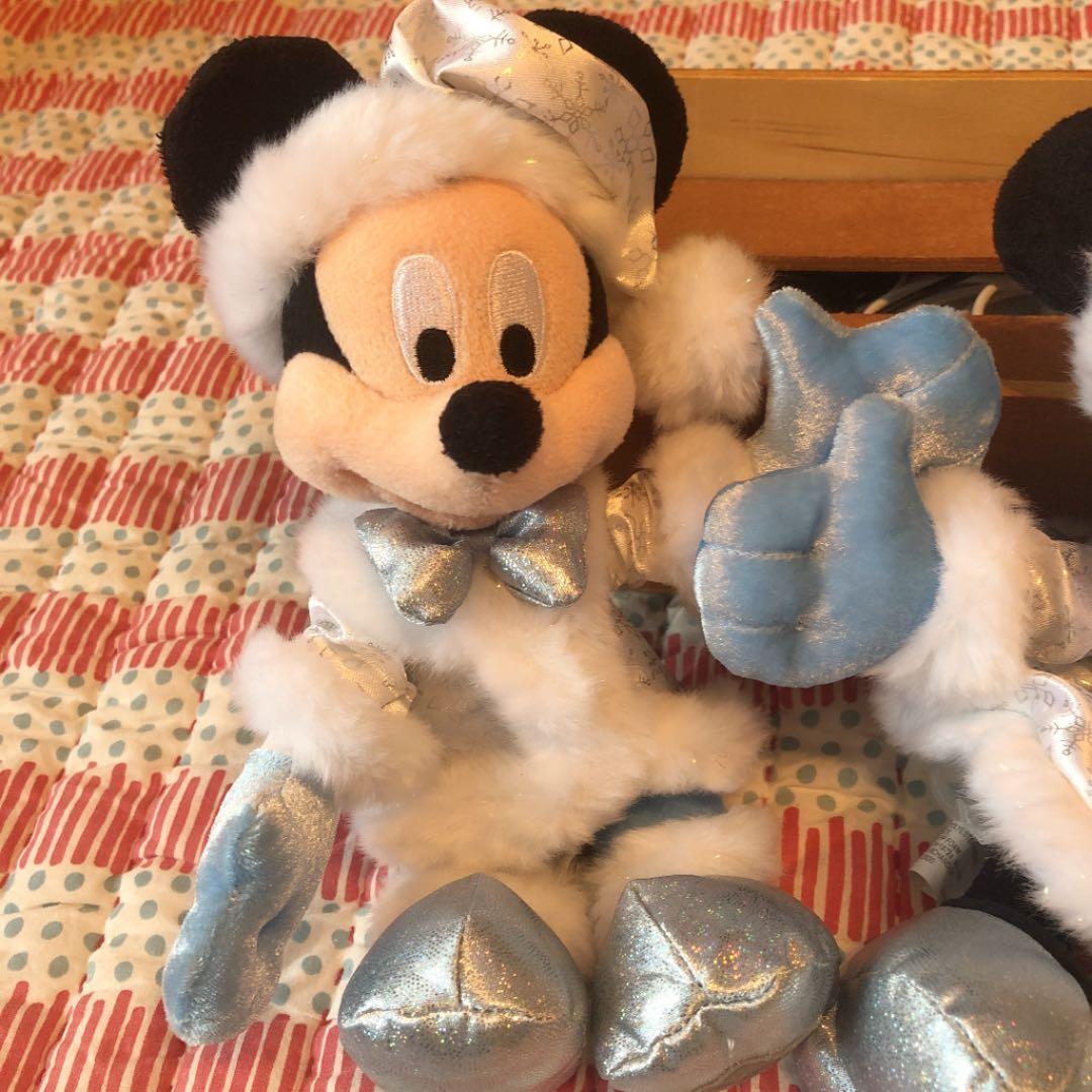 ミッキー ミニー ファージャケット WDW 海外ディズニー 美品】WDW海外