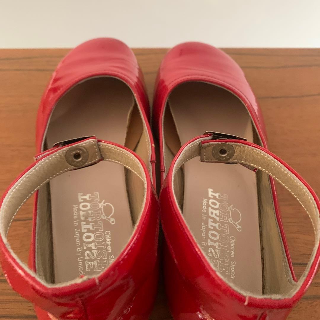 昭和 レトロ 赤い靴 革靴 ヴィンテージ アンティーク 本革 トータス