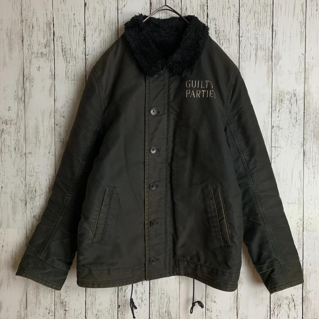 【激レア】ワコマリア☆マリアバックロゴ裏地ボア肉厚デッキジャケット/2918.