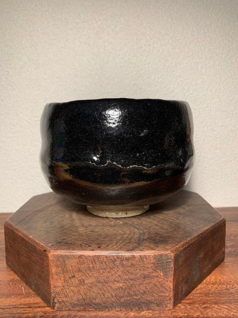 黒楽幕釉茶碗 御大典記念 銘 「平成」佐々木昭楽造 小林太