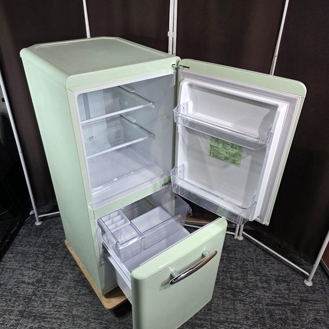 9831送料無料！レトロデザイン！eangle 2ドア 冷蔵庫
