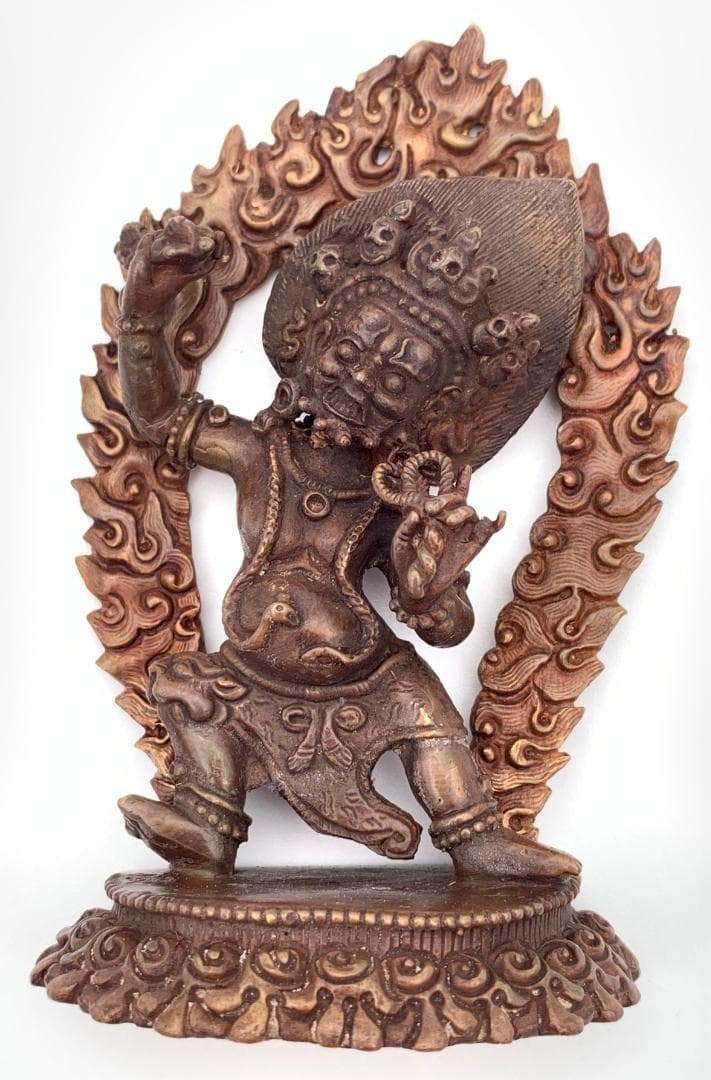 ◇ヴァジュラ・パーニ（金剛手）像◇仏教 チベット ◇アンティーク風-AZ